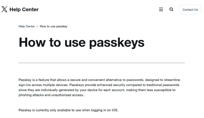 道孚苹果维修店铺分享iOS用户如何通过通行密钥(Passkey)登录 